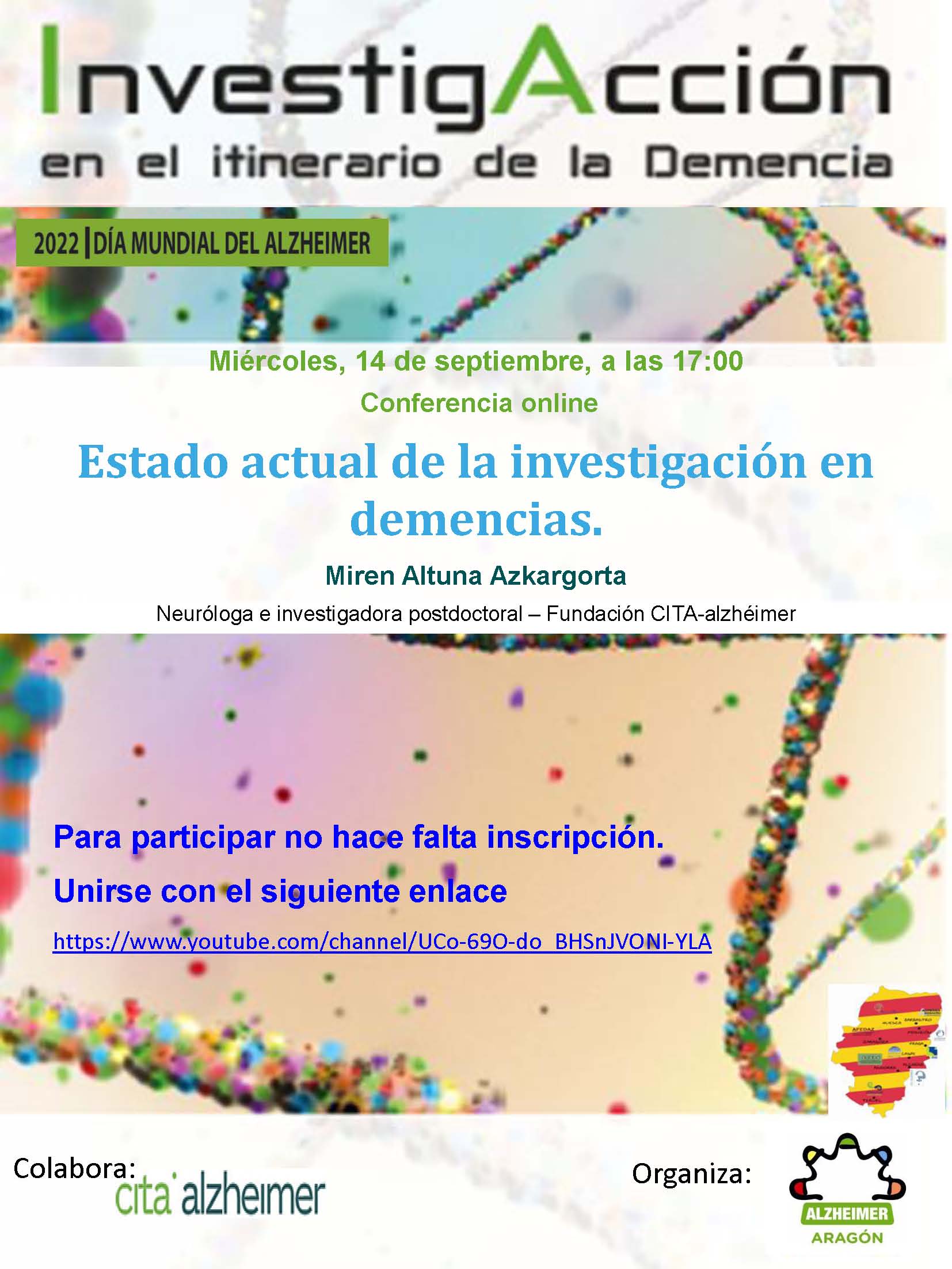 Alzheimer Aragón-Conferencia Estado actual de la investigación en demencias