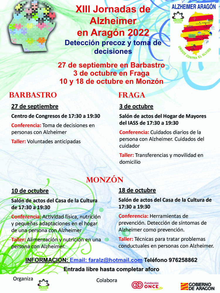 XIII Jornadas de Alzheimer en Aragón 